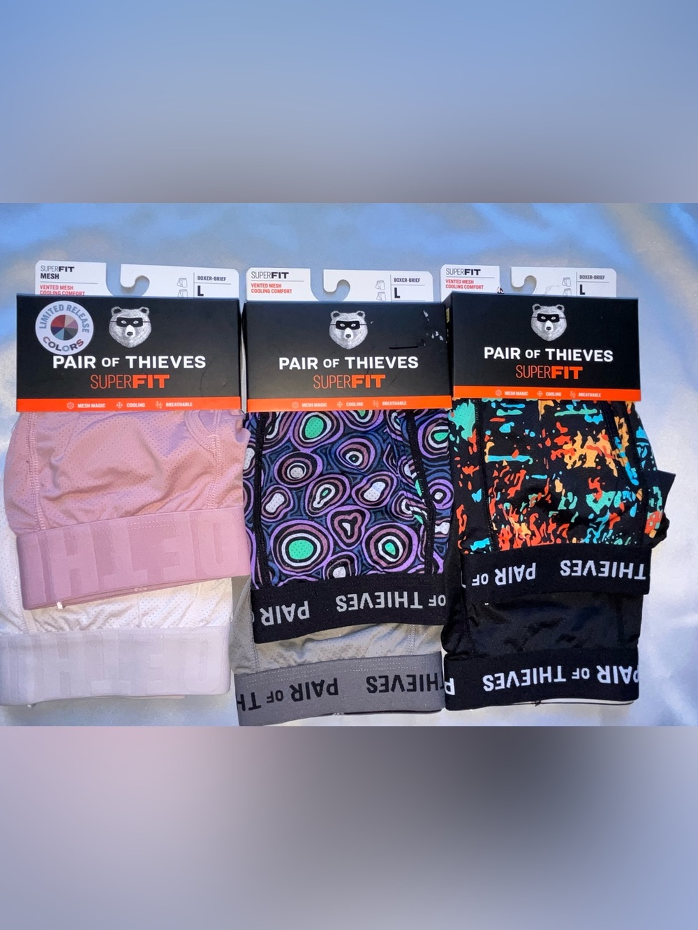 3 Sets of Pair of Thieves SuperFit Boxer Briefs NWT